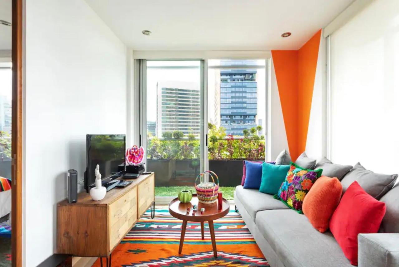 Departamento Mexicano En Polanco. Pool - Gym - Parking 墨西哥城 外观 照片
