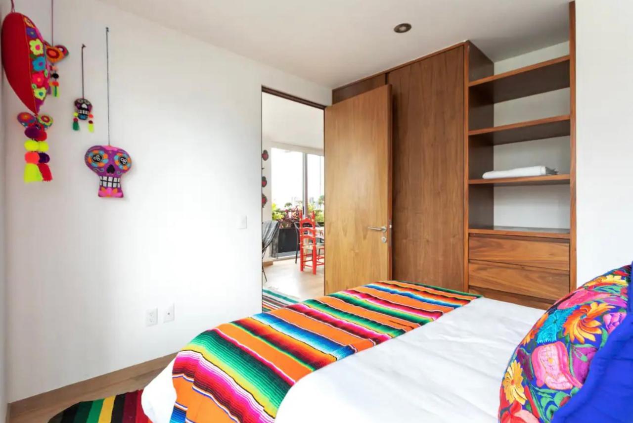 Departamento Mexicano En Polanco. Pool - Gym - Parking 墨西哥城 外观 照片