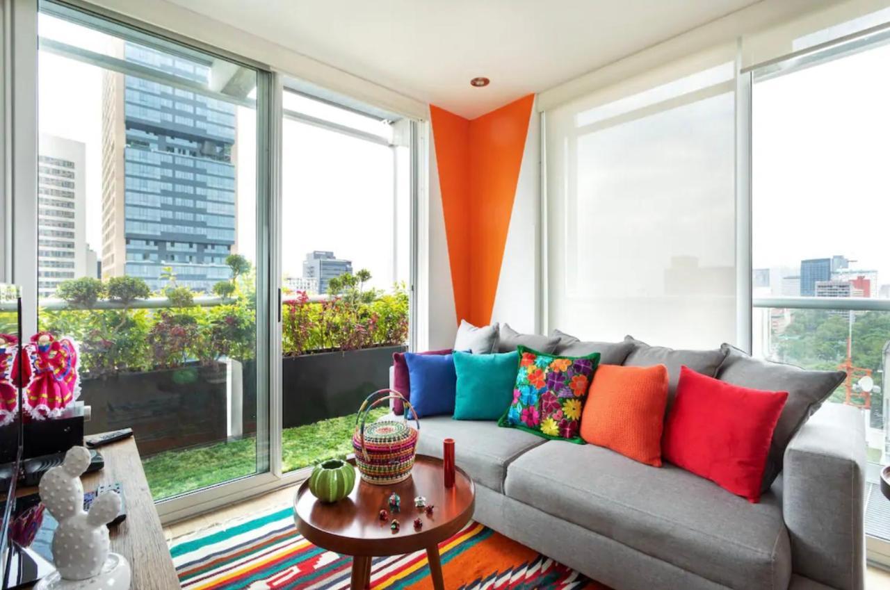 Departamento Mexicano En Polanco. Pool - Gym - Parking 墨西哥城 外观 照片