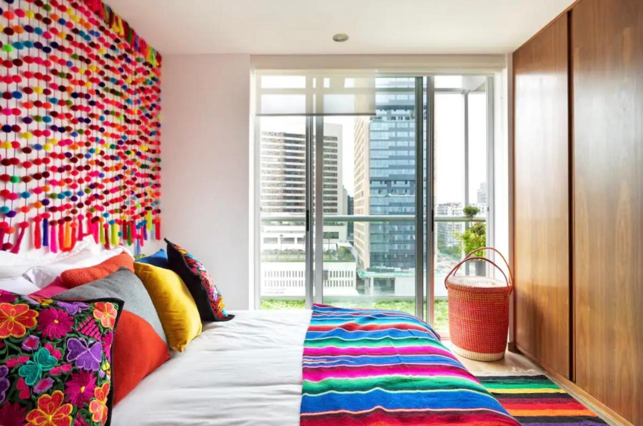 Departamento Mexicano En Polanco. Pool - Gym - Parking 墨西哥城 外观 照片